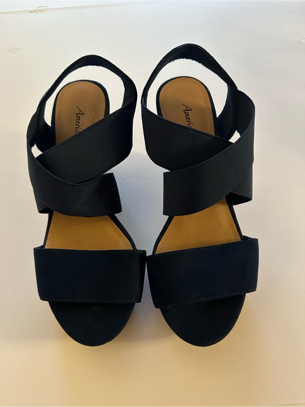 American Eagle Outfitters Black Crisscross Slingback Sandals
